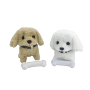 MASCOTA DE PELUCHE PERRO CON SONIDO Y JUGUETE