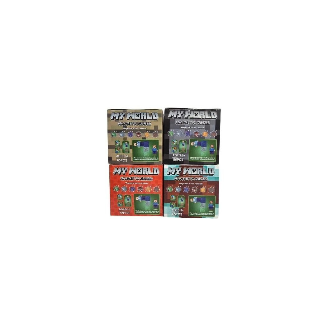 BLOQUES MAGNETICOS 85 PIEZAS 2 FIGURAS (83009)