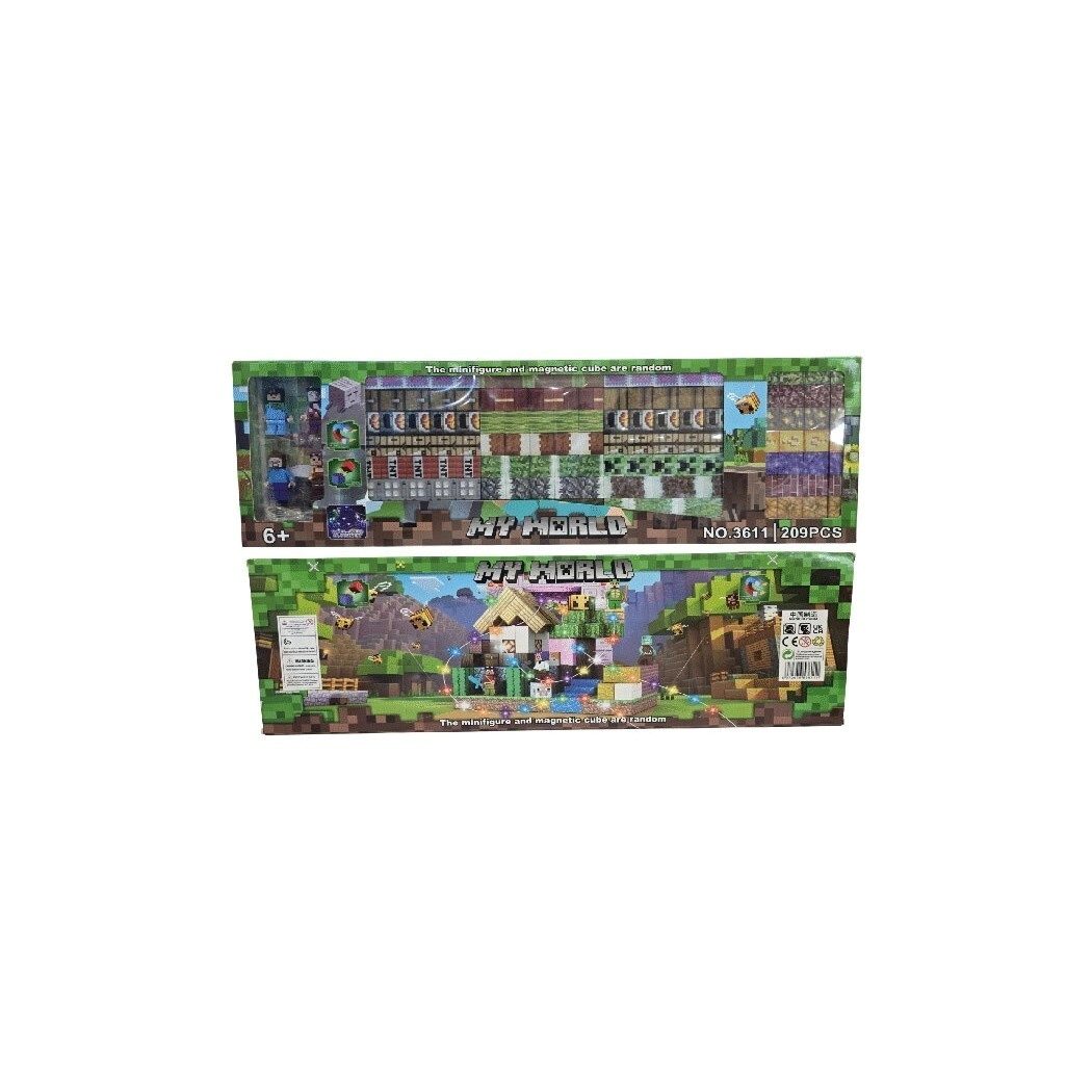 BLOQUES MAGNETICOS 209 PIEZAS 4 FIGURAS (3611)