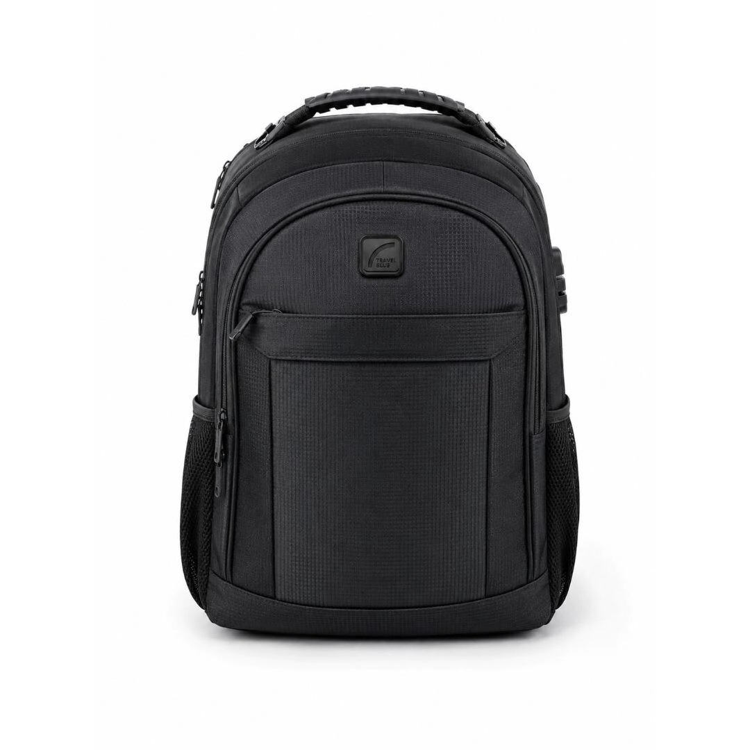 MOCHILA METROPOLITAN METROFLEX BLACK TRAVEL BLUE