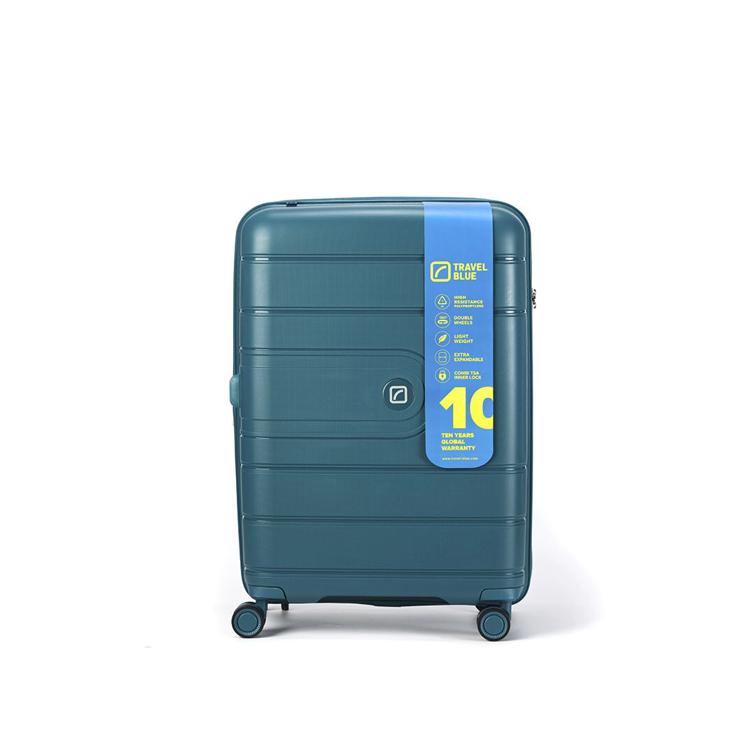 VALIJA MEDIANA 24" WONDERER EUROPEAN BLUE TRAVEL BLUE