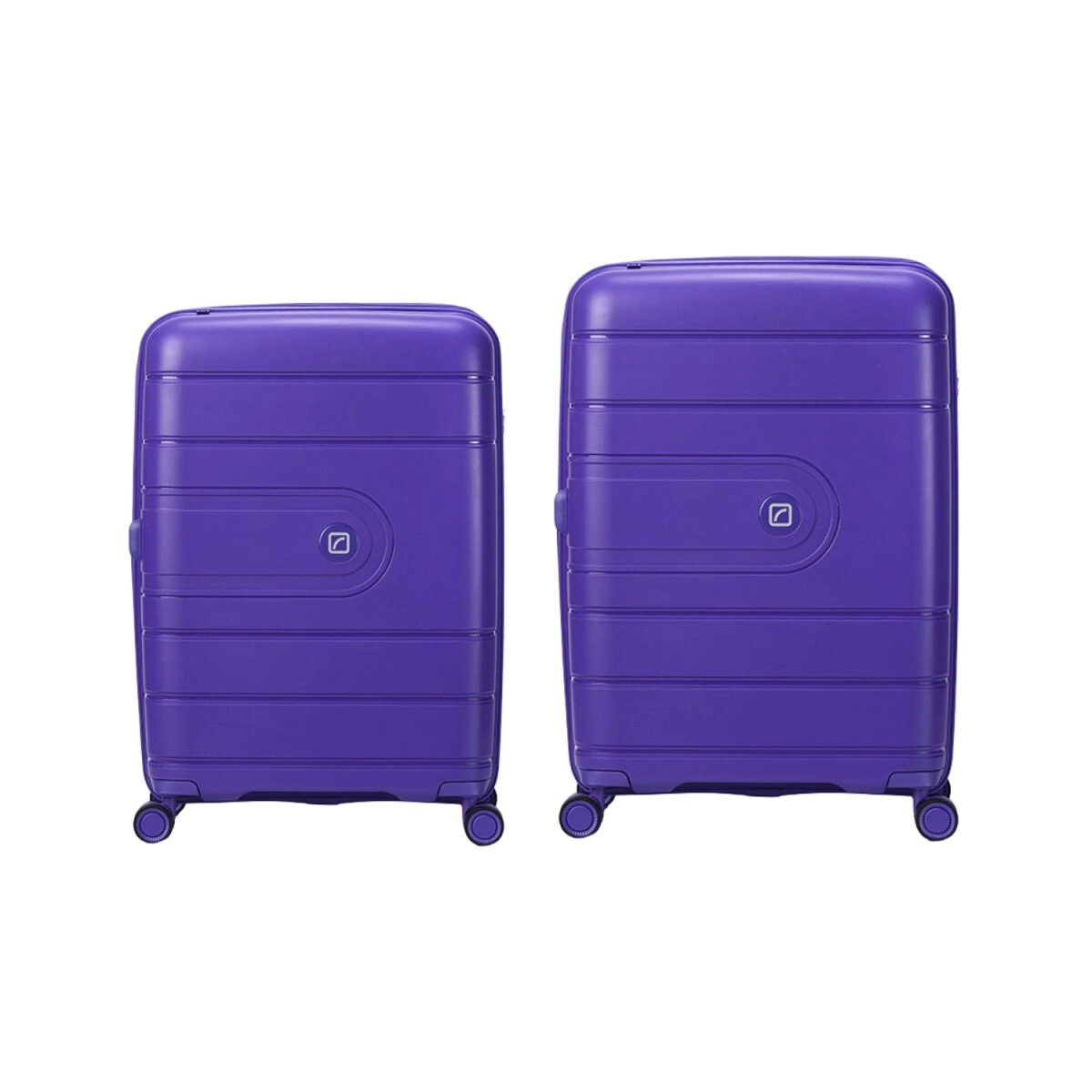 SET VALIJAS 20" 24" LUXE WANDERER  PURPLE TRAVEL BLUE