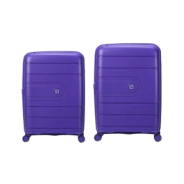 SET VALIJAS 20" 24" LUXE WANDERER  PURPLE TRAVEL BLUE