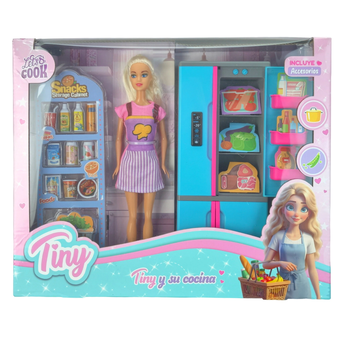 MU�ECA TINY  SU COCINA CON ACCESORIOS