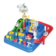 SET PISTA DIDACTICA CAR CRASH CON 2 AUTOS 16x16x7 CM