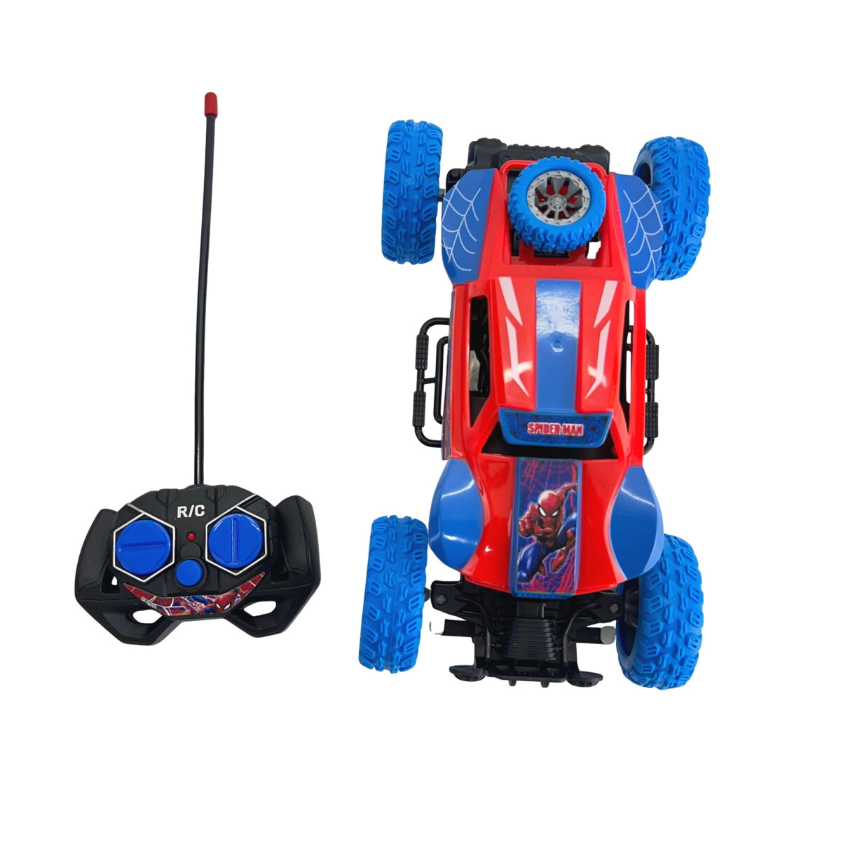 AUTO MONSTER A RADIO CONTROL CON LUCES SPIDERMAN