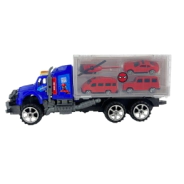 CAMION A FRICCION CON AUTITOS SPIDERMAN
