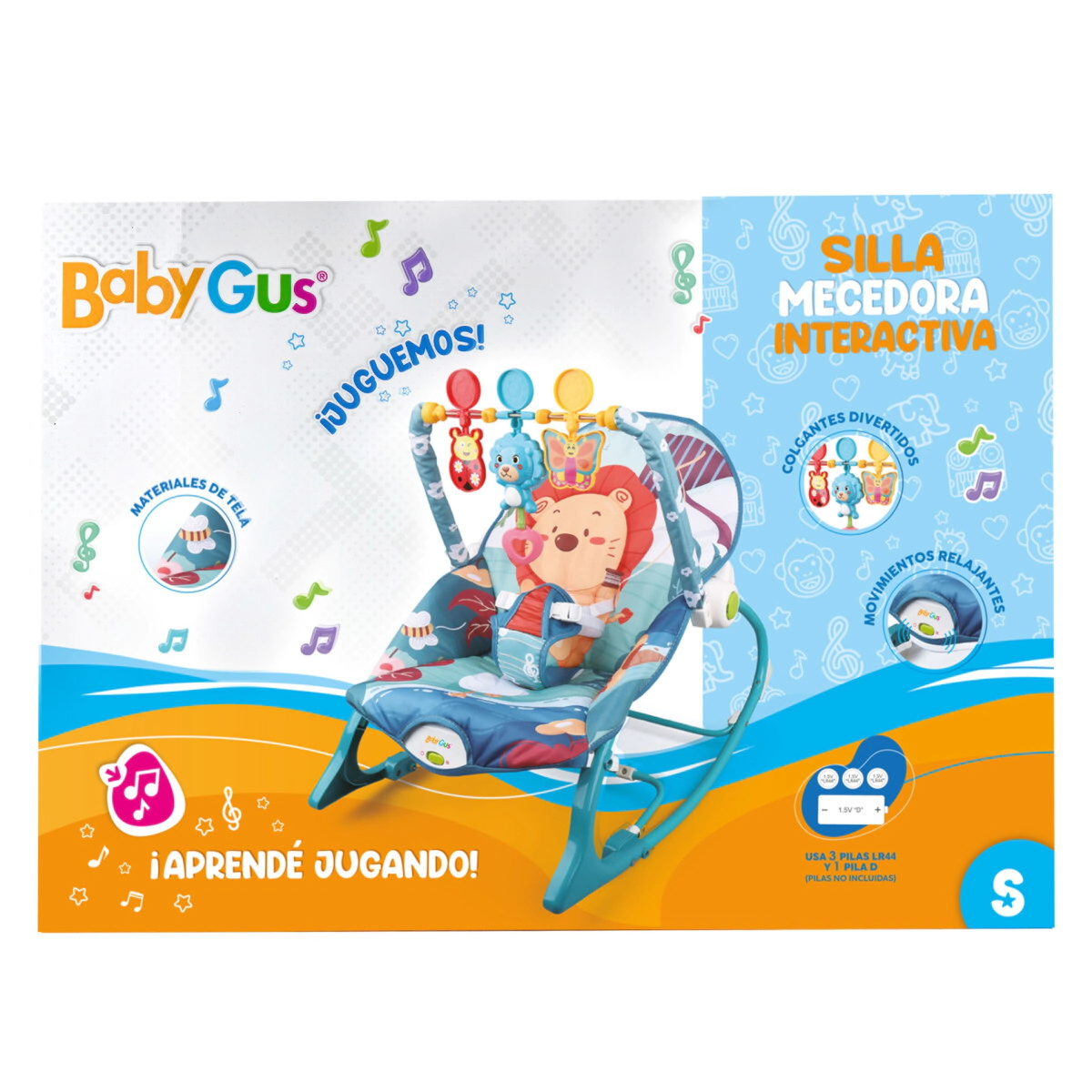 SILLA MECEDORA INTERACTIVA PREMIUM CON SONIDO Y VIBRACION