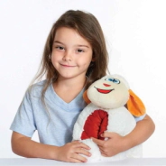 ALMOHADA DE VIAJE INFANTIL SNOWY LA OVEJA TRAVEL BLUE