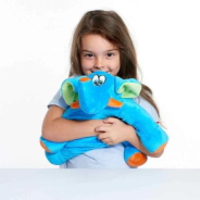 ALMOHADA DE VIAJE INFANTIL TRUNKY EL ELEFANTE TRAVEL BLUE