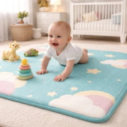 ALFOMBRAS DE BEBE CON ANIMALES 200x150 CM - 1CM ESPESOR