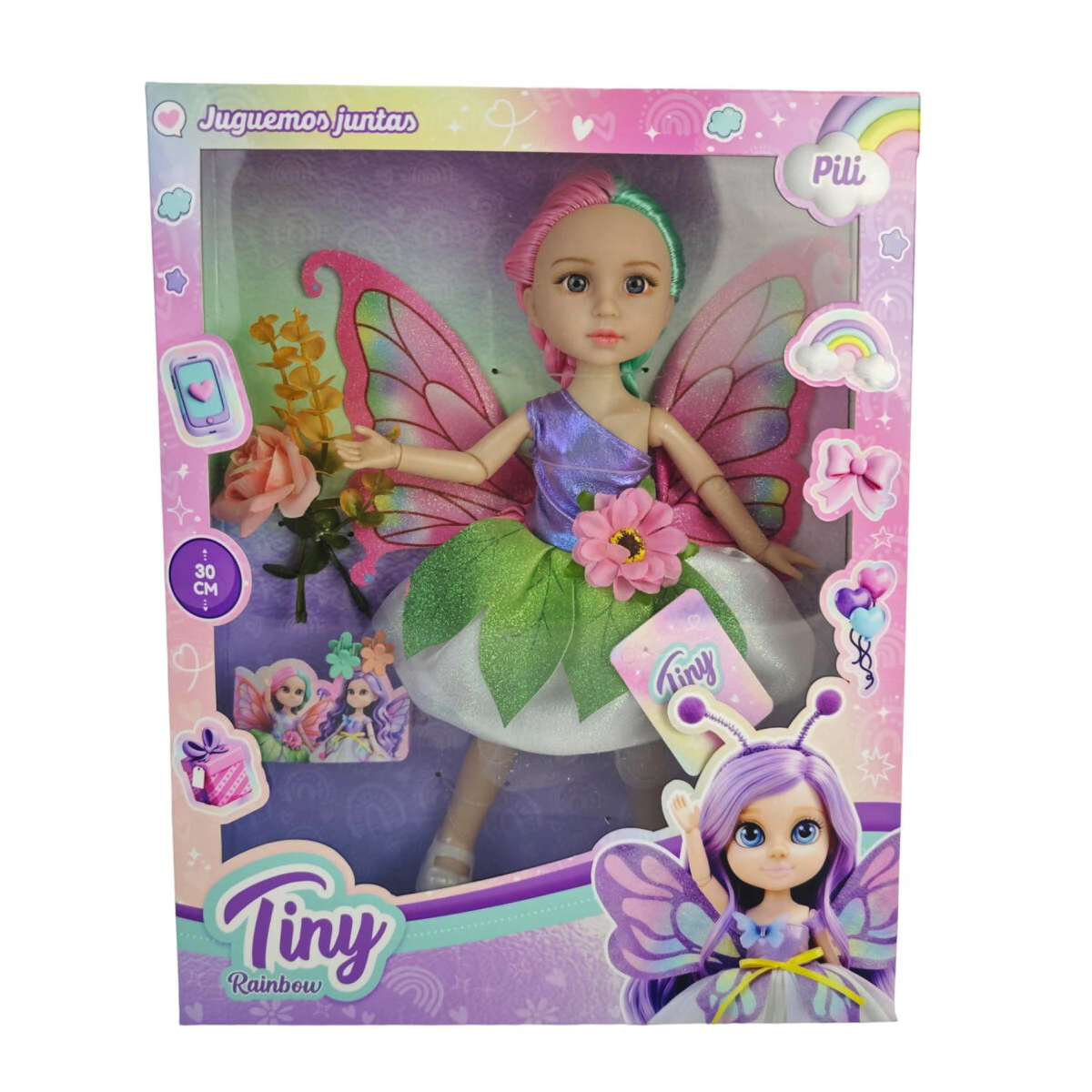 MU�ECA TINY RAINBOW 30CM