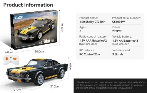 AUTO SHELBY GT350H DUAL CONTROL