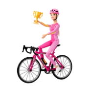 MU&Ntilde;ECA TINY Y SU BICICLETA DEPORTIVA