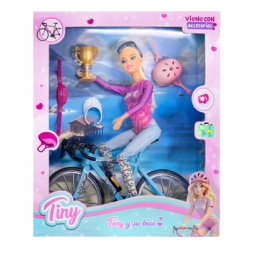 MU&Ntilde;ECA TINY Y SU BICICLETA DEPORTIVA