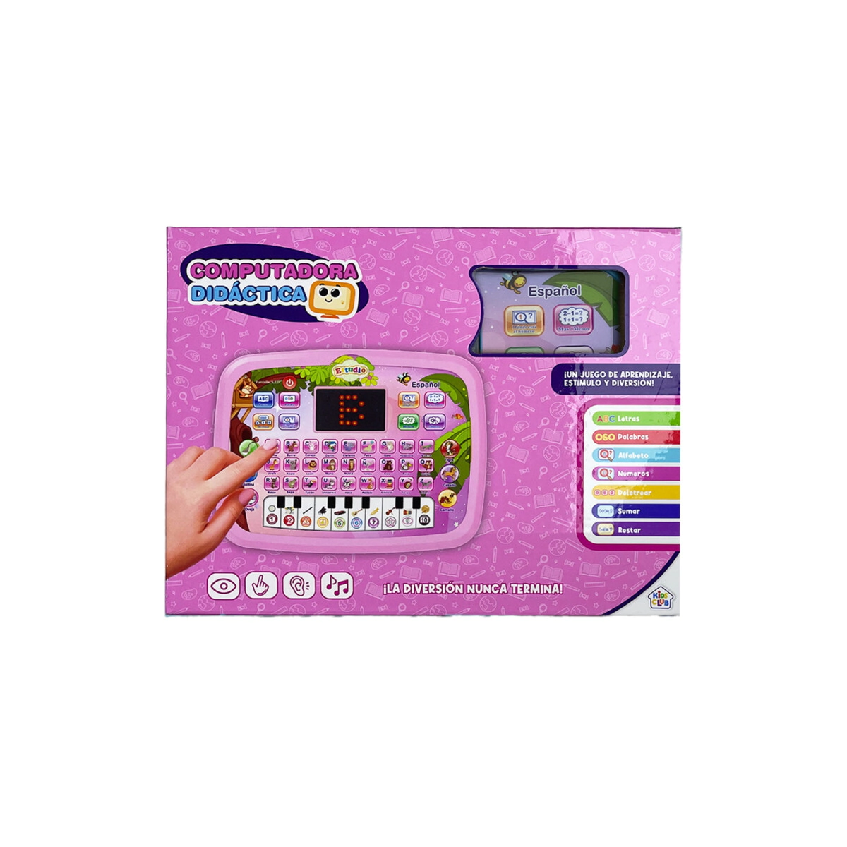 COMPUTADORA DIDACTICA CON PIANO A PILAS CON SONIDO