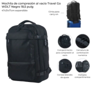 MOCHILA DE COMPRESION AL VACIO TRAVEL GO WANDERLUST 18,5"