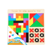 PIZARRA DE JUEGOS DE MADERA 3 EN 1 BABYGUS