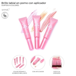 BRILLO LABIAL CON APLICADOR EN POMO SKORA