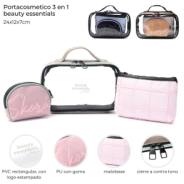PORTACOSMETICO 3 EN 1 BEAUTY 24x12x7 CM SKORA