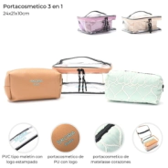 PORTACOSMETICO 3 EN 1 BA AS 24x21x10 CM SKORA