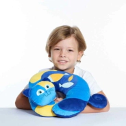ALMOHADA DE VIAJE INFANTIL KITTY EL GATO TRAVEL BLUE