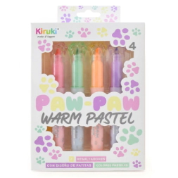 RESALTADORES PAW PAW WARM PASTEL X4 KIRUKI