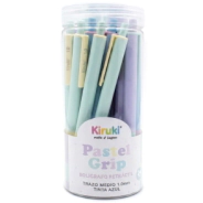 BOLIGRAFO PASTEL GRIP TINTA AZUL KIRUKI (SOLO X24 UNIDADES)