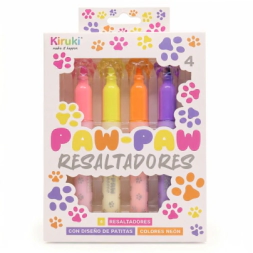 RESALTADOR FLUORESCENTES PAW PAW X4 KIRUKI
