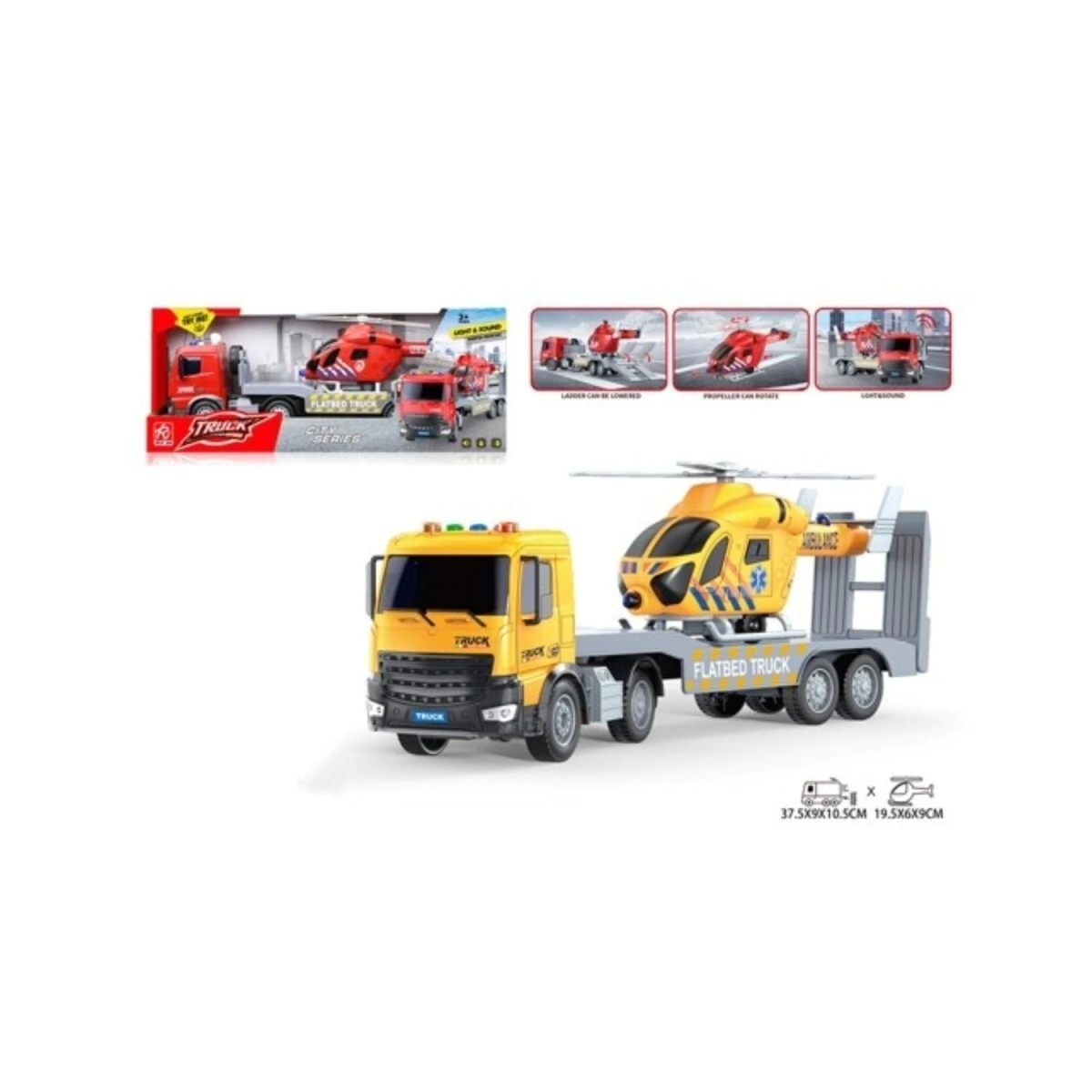CITY SERIES CAMION CON HELICOPTERO