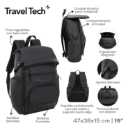 MOCHILA PORTANOTEBOOK TRAVEL TECH
