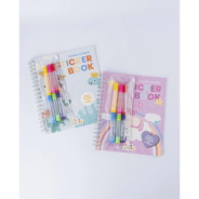 KIT STICKER BOOK FUN WORLD RAINBOW FW