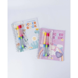 KIT STICKER BOOK FUN WORLD RAINBOW FW
