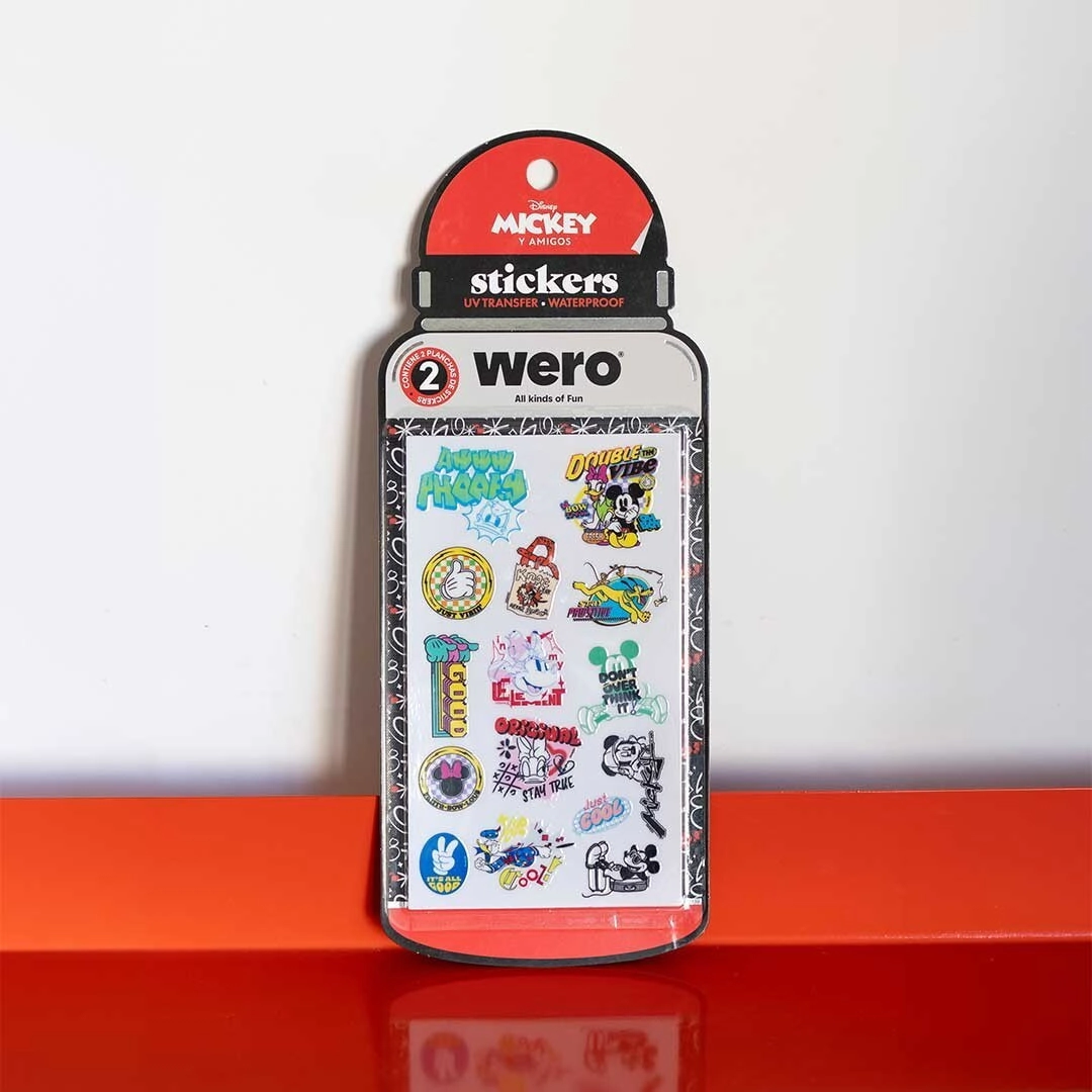 BOTTLE STICKERS MICKEY WERO