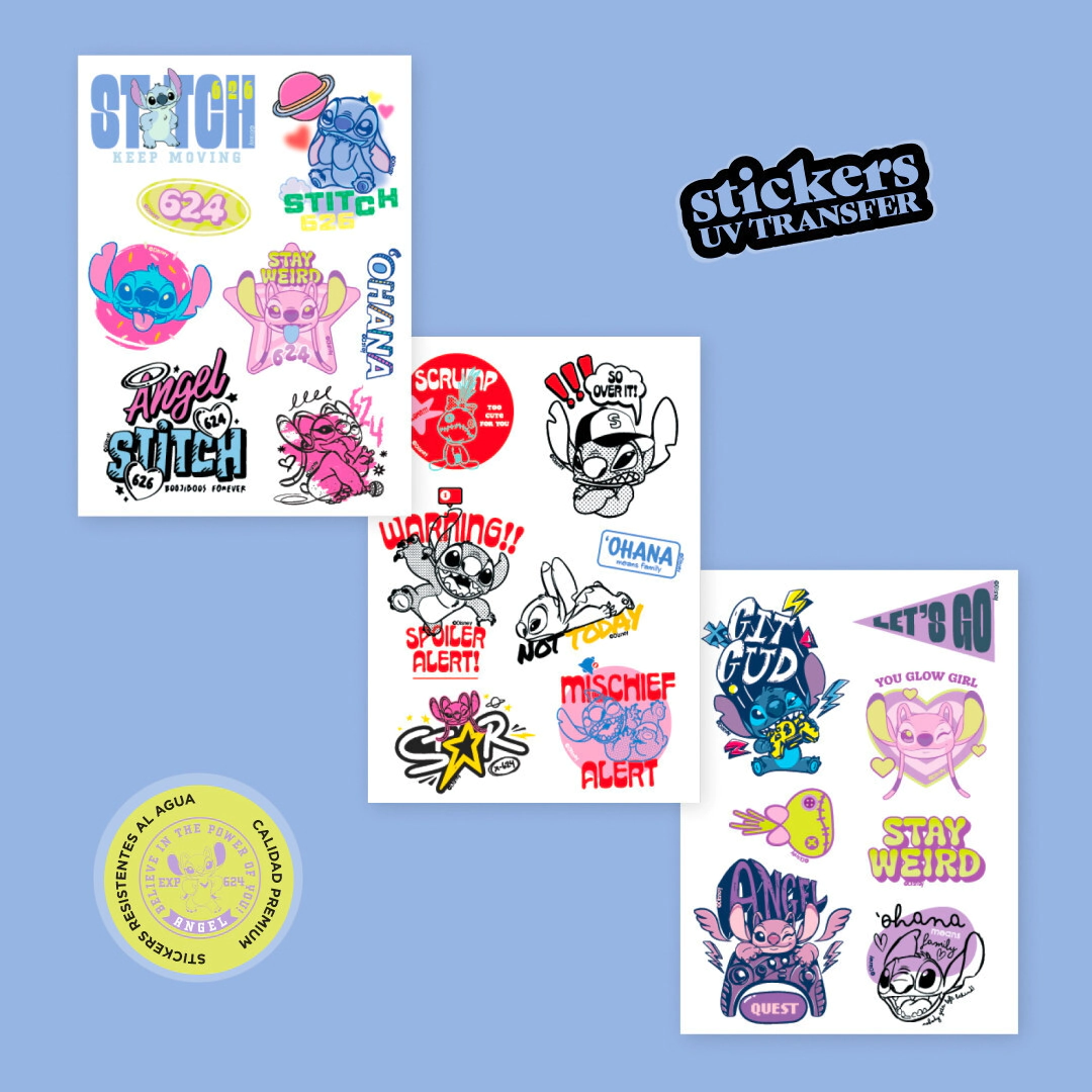 STICKERS PARA TELEFONO STITCH WERO