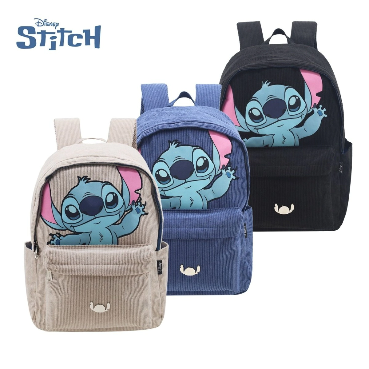 MOCHILA CORDEROY DISNEY STITCH
