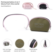 PORTACOSMETICO 2 EN 1 SKORA 24x13,5x8,5 CM