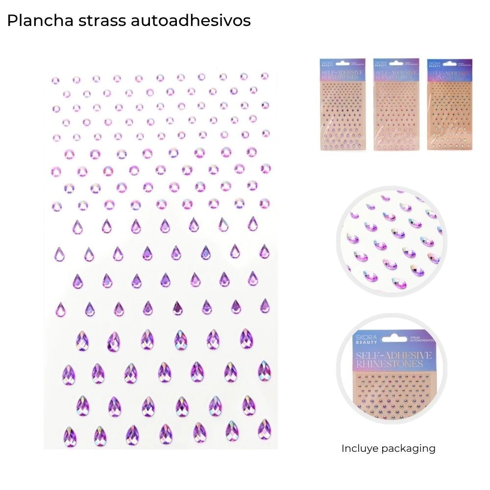 PLANCHA STRASS AUTOADHESIVOS SKORA