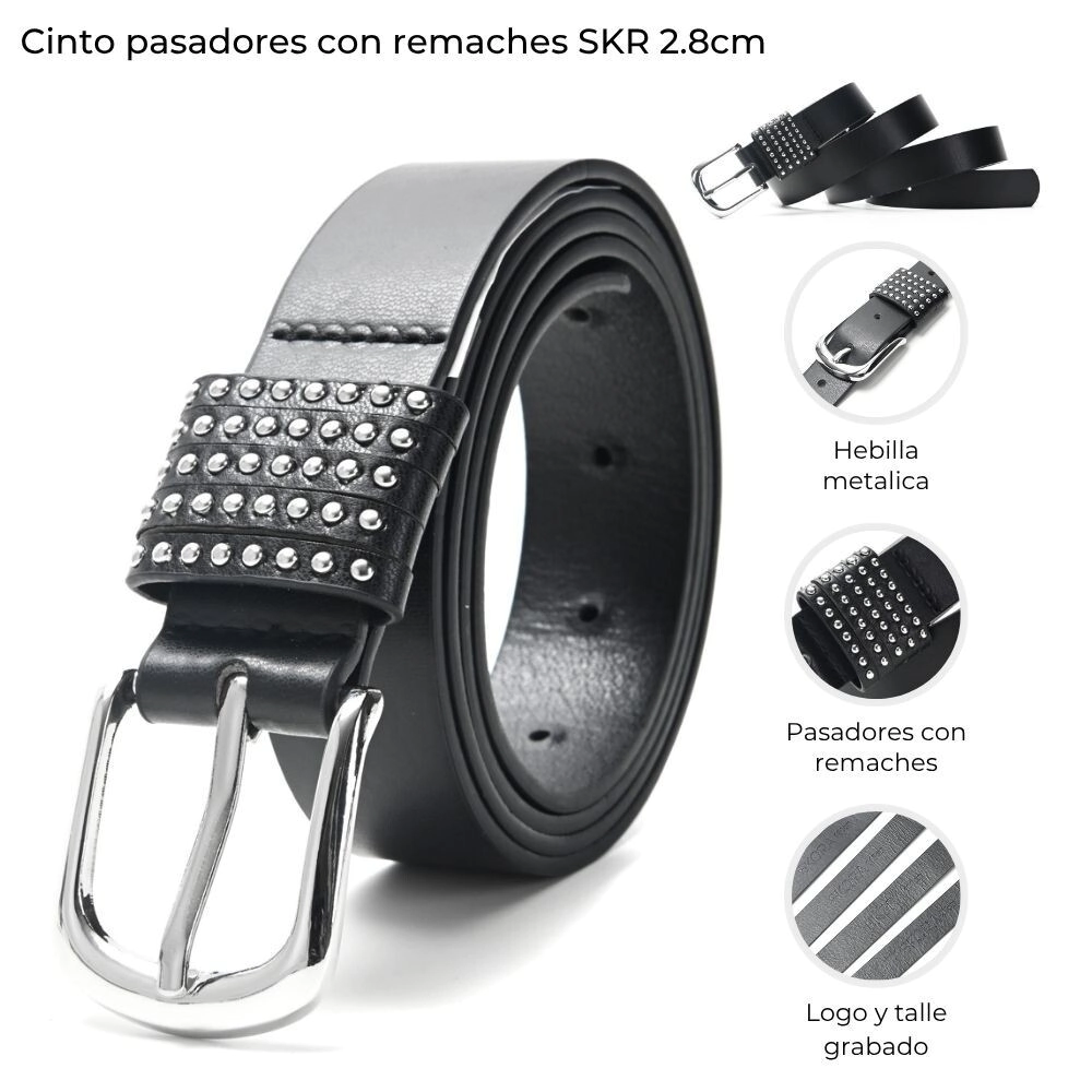 CINTO PASADORES CON REMCAHES SKORA 2,8CM
