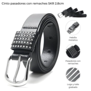 CINTO PASADORES CON REMCAHES SKORA 2,8CM