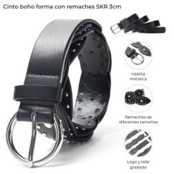 CINTO BOHO FORMA CON REMACHES SKORA 3CM