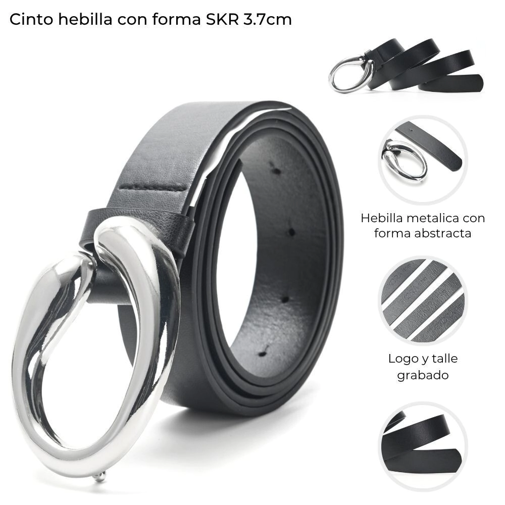 CINTO HEBILLA CON FORMA SKORA 3,7CM