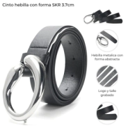 CINTO HEBILLA CON FORMA SKORA 3,7CM