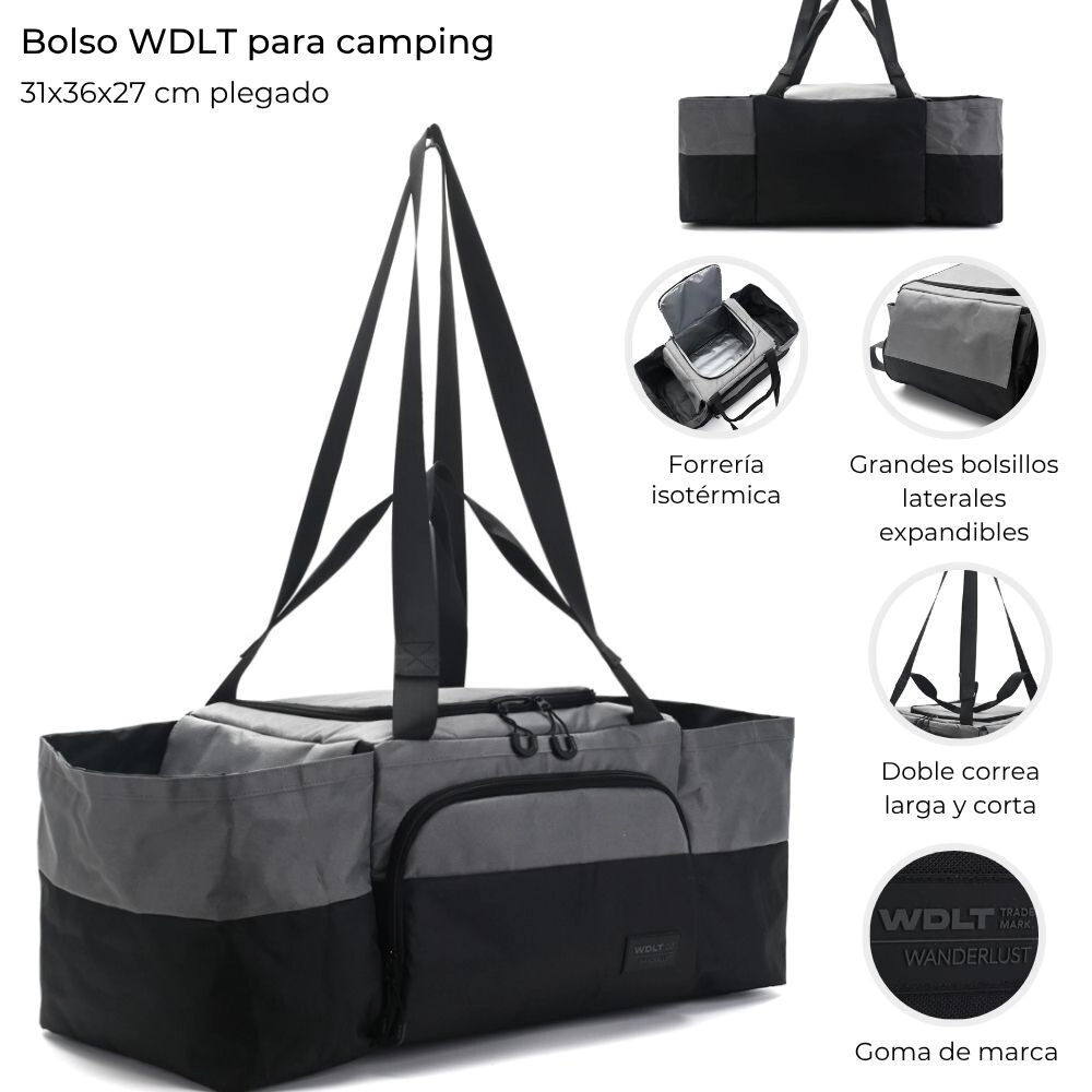 BOLSO WANDERLUST PARA CAMPING CON COMPARTIMENTO ISOTERMICO