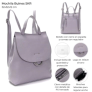 MOCHILA BULNES SKORA LAVANDA 32x32x12 CM