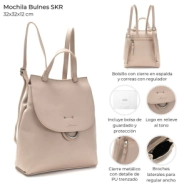 MOCHILA BULNES SKORA ARENA 32x32x12 CM