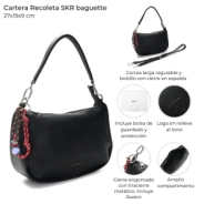 CARTERA RECOLETA SKORA NEGRA 27x19x9 CM