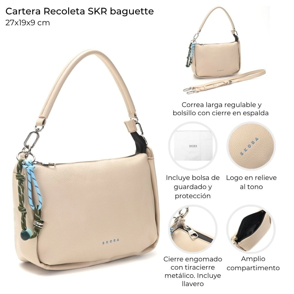 CARTERA RECOLETA SKORA ARENA 27x19x9 CM