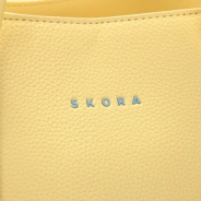 SHOPPER RECOLETA SKORA LIMON 37x29x15 CM
