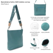 BANDOLERA SOHO SKORA 29x27x6 CM CAPRI